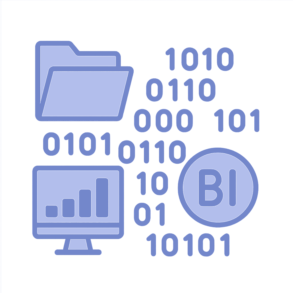 分断されたデータのイメージ
