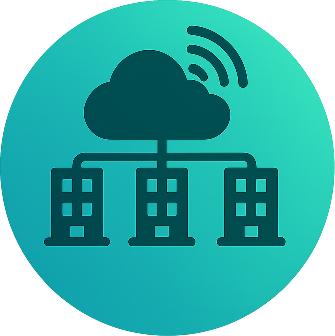 多拠点対応（クラウド）のイメージ