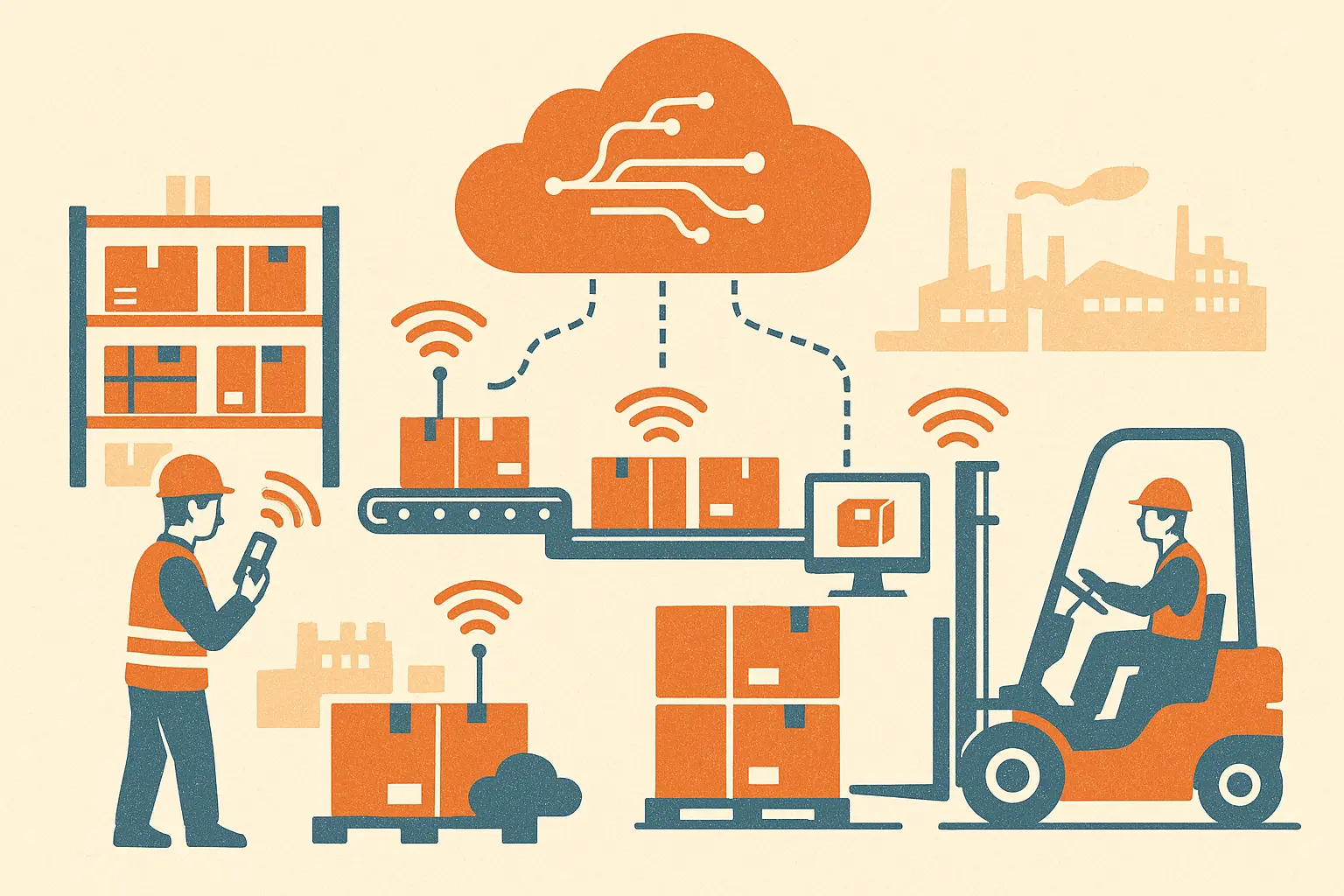 RFID入出庫プラグインクラウドのイメージ