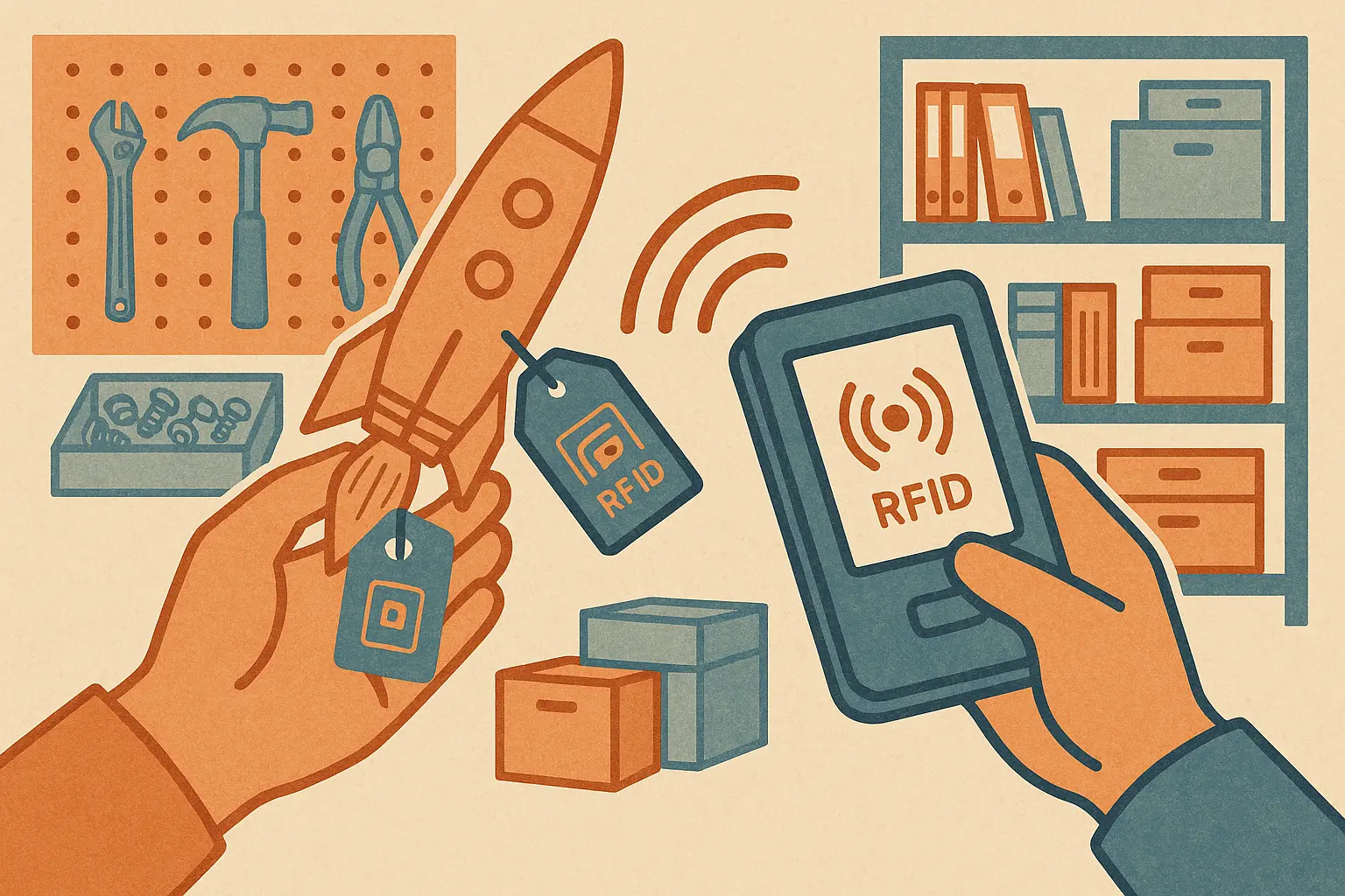 RFID持出管理システムのイメージ