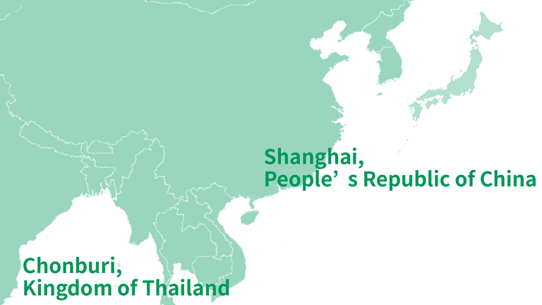 Map of Overseas Production Sites
