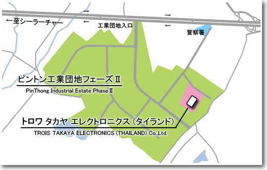 ピントン工業団地Ⅱの地図